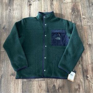 THE NORTH FACE MENS SHERPA Green Fleece Scarab Corduroy JACKET Size XL